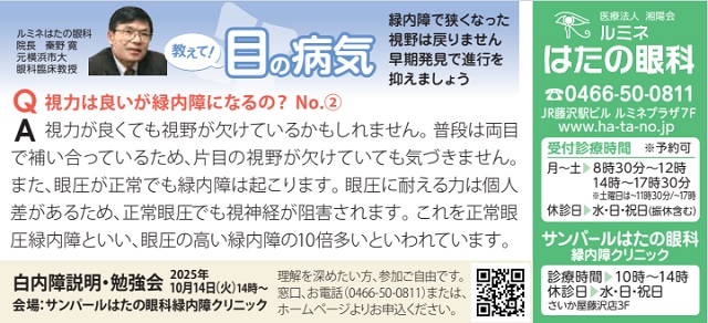 ルミネはたの眼科勉強会
